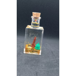 Mini Landmark Glass Bottle Decorative Showpiece