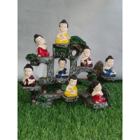 Mini Buddha Monk Meditation Garden Statue