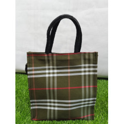 Premium Blue Checkered Multipurpose Tote Bag